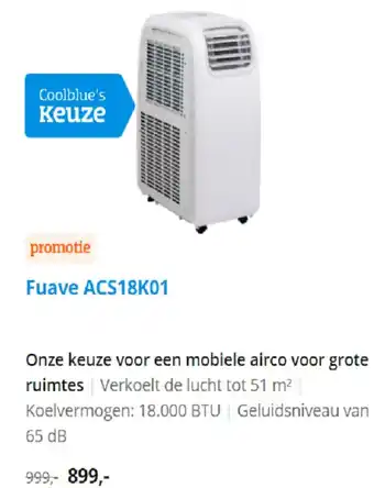 Coolblue Fuave ACS18K01 aanbieding