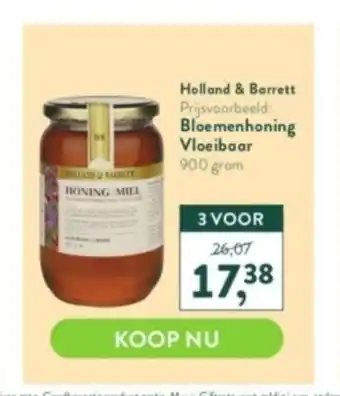 Holland & Barrett Bloemenhoning Vloeibaar 900 gram aanbieding