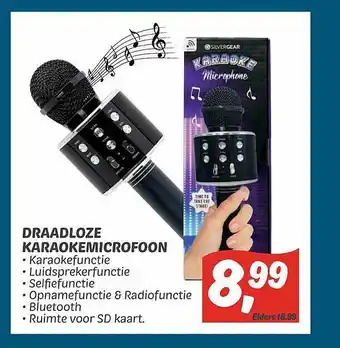 Dekamarkt Draadloze karaokemicrofoon aanbieding