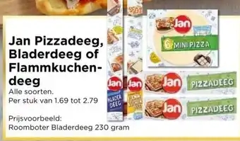 Vomar Voordeelmarkt Jan pizzadeeg, bladerdeeg of flammkuchen aanbieding