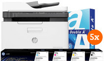 Coolblue Hp color laser mfp 179fnw + 1 extra set toners ... aanbieding