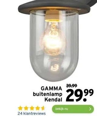 GAMMA Gamma buitenlamp kendal aanbieding