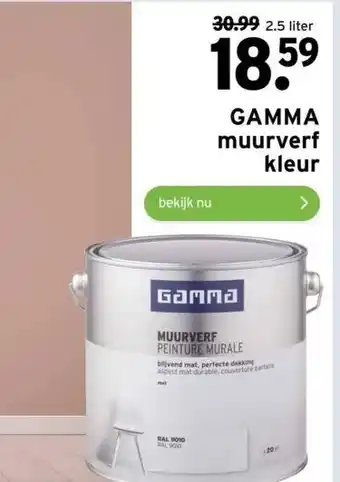 GAMMA Gamma muurverf kleur aanbieding