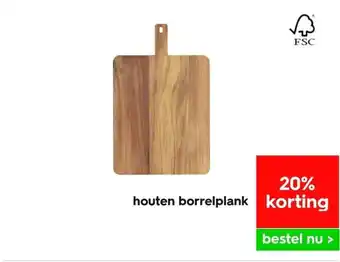 HEMA Houten borrelplank aanbieding