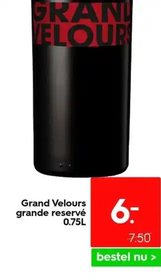 HEMA Grand velours grande reservé 0.75l aanbieding