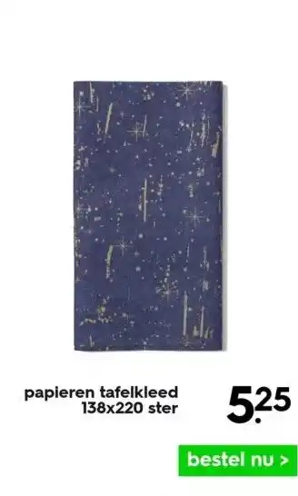 HEMA Papieren tafelkleed 138x220 ster aanbieding