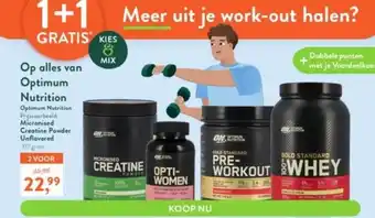 Holland & Barrett Op alles van optimum nutrition optimum nutrition prijsvoorbeeld: micronised creatine powder unflavored aanbieding