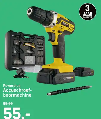 Hubo Powerplus accuschroef- boormachine aanbieding