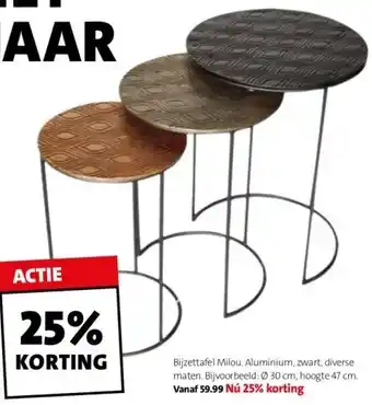 Intratuin Bijzettafel milou. aanbieding