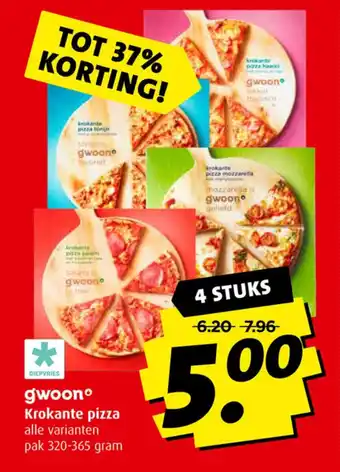 Boni G'woon Krokante pizza aanbieding