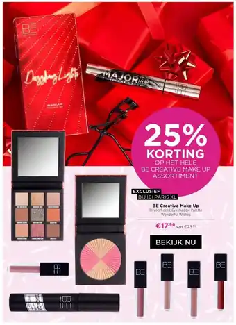 ICI Paris XL Be creative make up bijvoorbeeld: eyeshadow palette wonderful wishes aanbieding