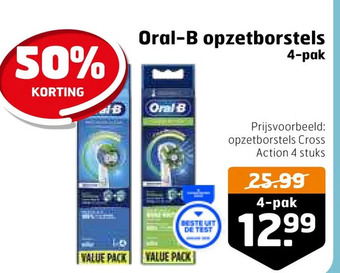 Trekpleister Oral-b opzetborstels aanbieding