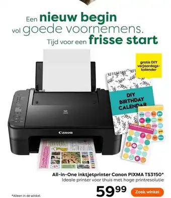 The Read Shop All-in-one inktjetprinter canon pixma ts3150 aanbieding