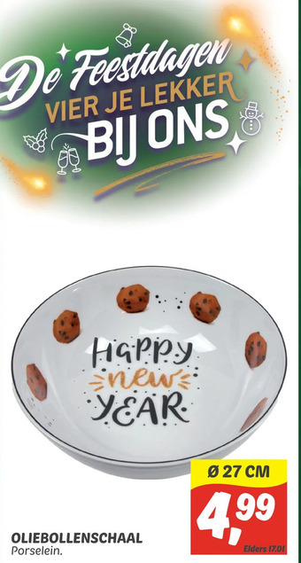 Dekamarkt Oliebollenschaal aanbieding