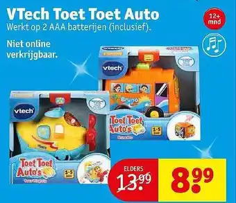 Kruidvat Vtech toet toet auto aanbieding