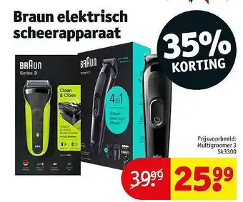 Kruidvat Braun elektrische scheerapparaat aanbieding