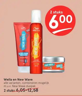 Etos Wella en new wave aanbieding