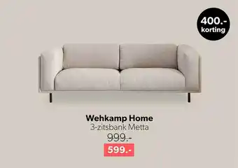 Wehkamp Wehkamp home 3-zitsbank metta aanbieding