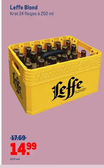 Makro Leffe Blond 250 ml aanbieding