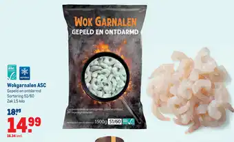 Makro Wokgarnalen asc 1,5 kilo aanbieding