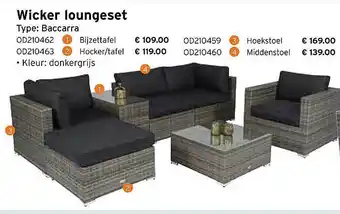 Heuts Wicker loungeset aanbieding