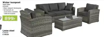 Heuts Wicker loungeset of losse stoel aanbieding