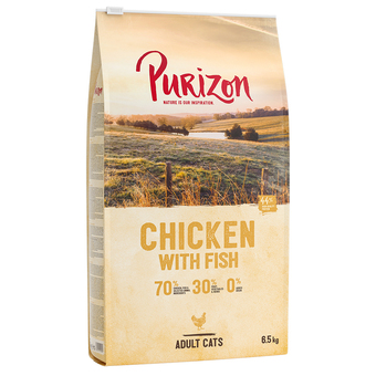 Zooplus 6,5kg adult kip met vis purizon kattenvoer aanbieding