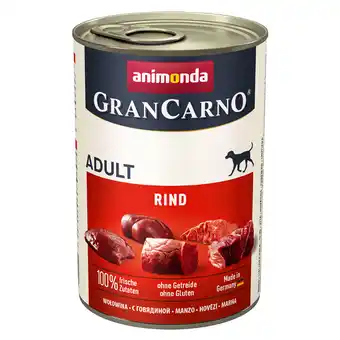 Zooplus Animonda grancarno original adult 6 x 400 g - rund puur aanbieding