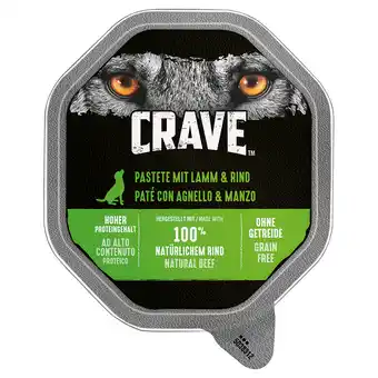 Zooplus Crave adult pastei hondenvoer  - lam & rund 150 g aanbieding