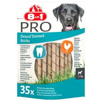 Zooplus 190g delights pro dental sticks (35 stuks) 8in1 hondensnacks aanbieding