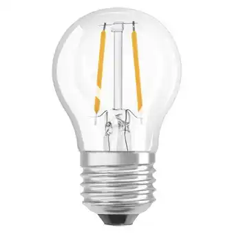 Praxis Osram ledlamp retrofit classic p warm wit e27 1,5w aanbieding