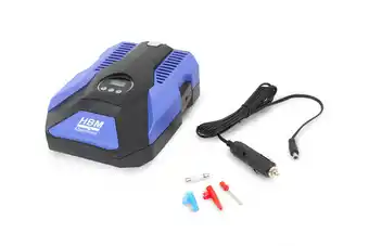 HBM Machines Hbm 12 volt digitale compressor set in opbergtas inclusief accessoires set aanbieding