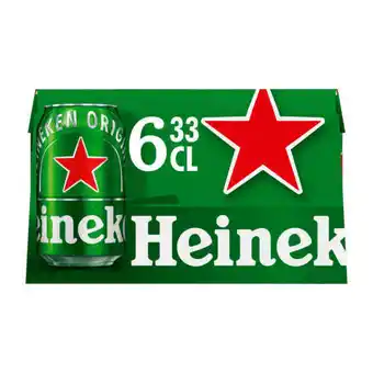 Coop Heineken premium pilsener bier blik 6 x 33 cl aanbieding