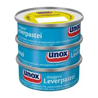 Coop Unox leverpastei mager aanbieding