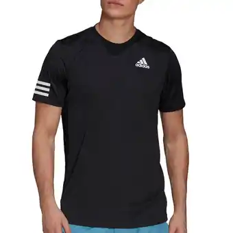 Plutosport Adidas club 3-stripes t-shirt heren aanbieding