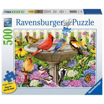 Top1Toys Ravensburger puzzel het vogelbad 500 stukjes extra groot aanbieding