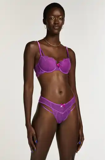 Hunkemoller Hunkemöller brazilian fleur nyakim paars aanbieding