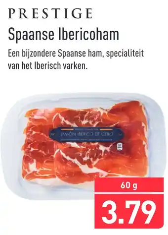 ALDI Spaanse Ibericoham 60g aanbieding