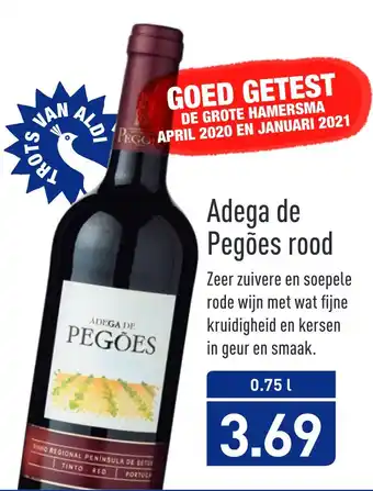 ALDI Adega de pegões rood 0,75 liter aanbieding