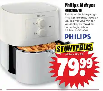 Dirk Philips airfryer hd9200-10 aanbieding