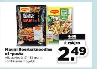 PLUS Maggi roerbaknoodles of -pasta aanbieding