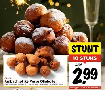 Vomar Voordeelmarkt Ambachtelijke verse oliebollen aanbieding