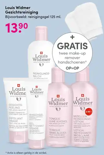 DA Louis widmer gezichtsreiniging 125 ml aanbieding