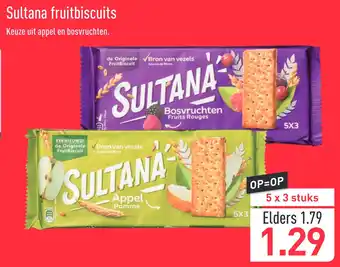 ALDI Sultana fruitbiscuits aanbieding