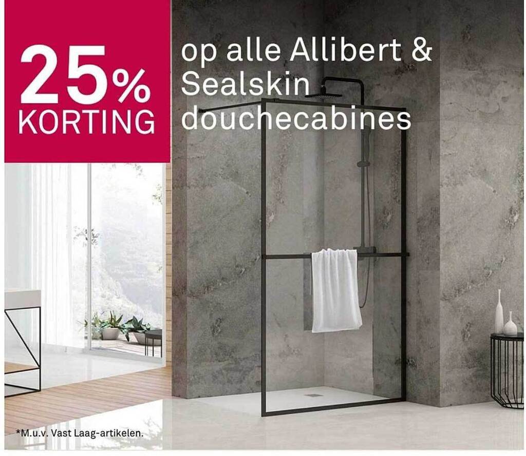 Op alle allibert & sealskin douchecabines aanbieding bij Karwei