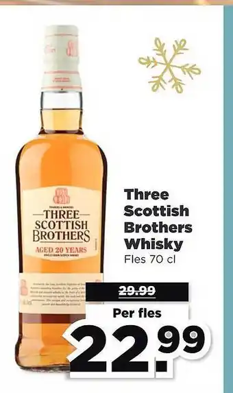 PLUS Three scottish brothers whisky aanbieding