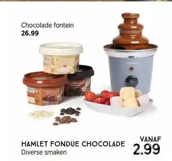 Xenos Chocolade fontein of hamlet fondue chocolade aanbieding