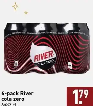 ALDI 6-pack river cola zero aanbieding