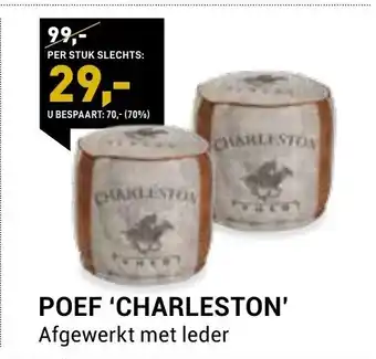 Paco Meubelen Poef Charleston aanbieding