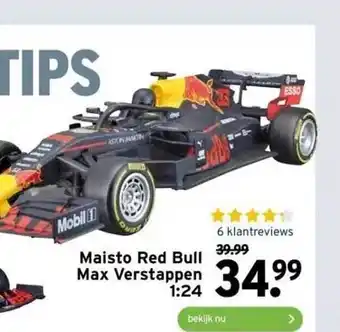 GAMMA Maisto red bull max verstappen 1:24 aanbieding